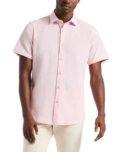 Robert Graham Piers Woven Shirt In Pink