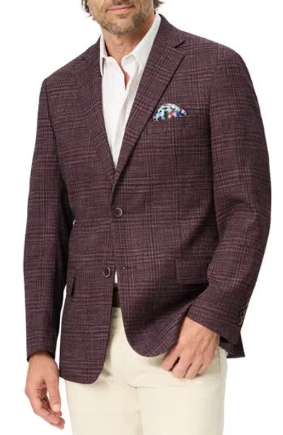 Robert Graham Plaid Sport Coat In Berry