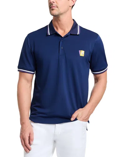 Robert Graham Poker Night Knit Polo Shirt In Transparent