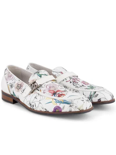 Robert Graham Multicolor Paint-Splash Leather Loafers - White Base Robert Graham | Shoes | Robert Graham Gerard Splatter Print  main image 4
