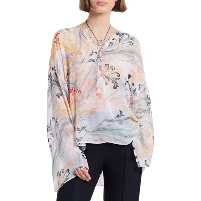 Robert Graham Poppy Long Sleeve Woven Shirt In Multi