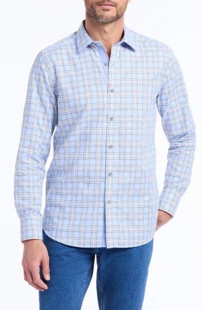 Robert Graham Portsoken Cotton Button-up Shirt In Blue
