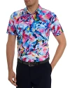 Robert Graham Color Up Abstract Print Performance Golf Polo In Multi