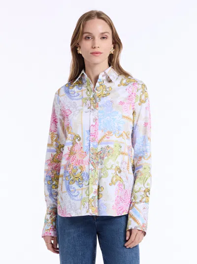 Robert Graham Priscilla Long Sleeve Shirt In White