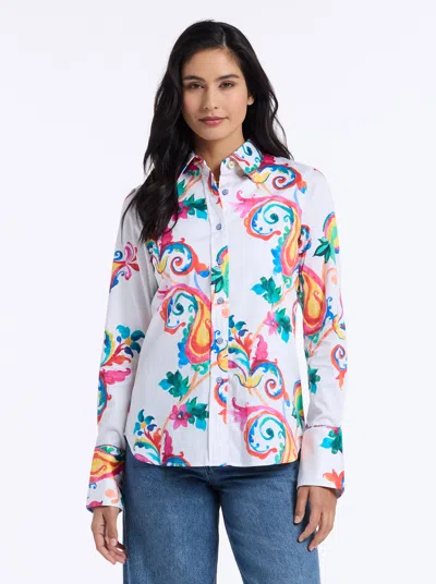 Robert Graham Priscilla Long Sleeve Shirt In Multi
