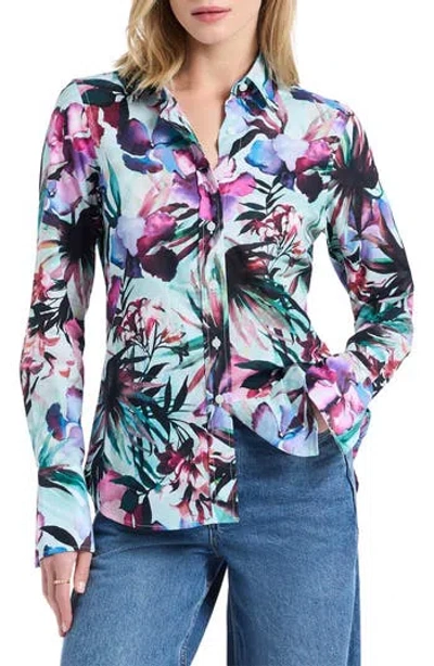 Robert Graham Priscilla Long Sleeve Woven Shirt In Multi