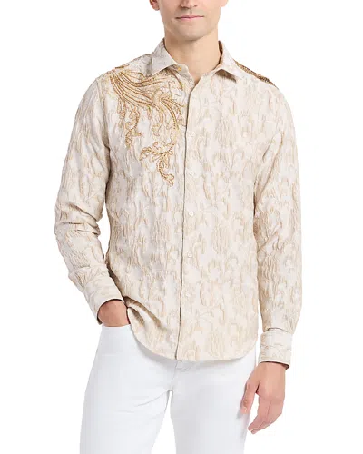 Robert Graham Pure Confidence Printed Long Sleeve Woven Shirt In Neutral