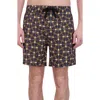 Robert Graham Quickdry Boxer Board Shorts In Brown