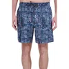 Robert Graham Quickdry Boxer Board Shorts In Lake