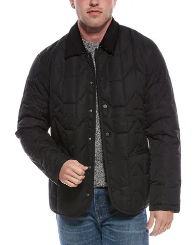 Robert Graham Quilted Chore Jacket In Black