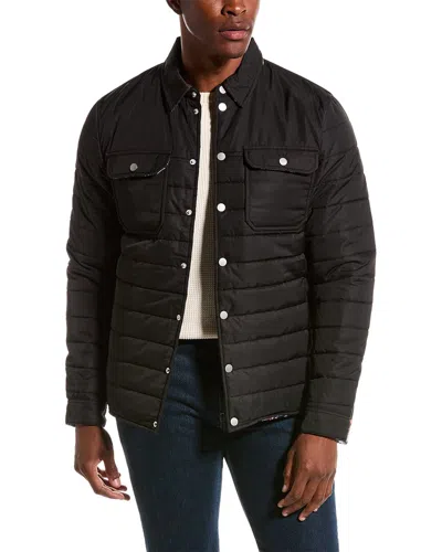 Robert Graham Quilted Shirt Jacket In Black