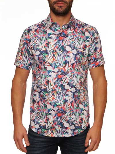 Robert Graham Quindell Short Sleeve Button Up Shirt In Multi