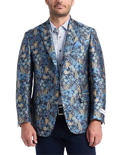 Robert Graham Radford Tailored Fit Floral Jacquard Sport Coat In Blue