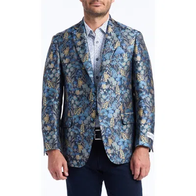 Robert Graham Radford Tailored Fit Floral Jacquard Sport Coat In Blue