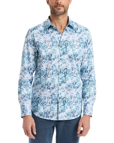 Robert Graham Rahan Woven Shirt In Blue