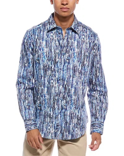 Robert Graham Rainey Classic Fit Woven Shirt In Blue