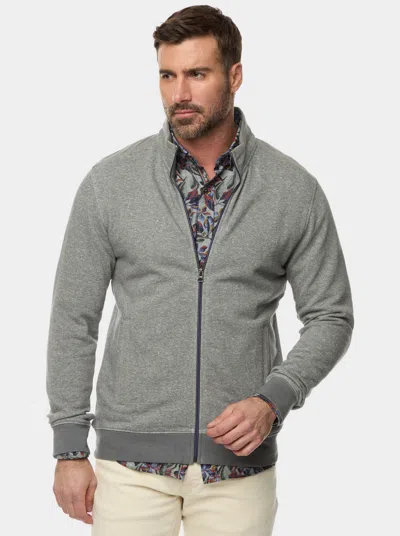 Robert Graham Renato Long Sleeve Knit Shirt In Heather Grey