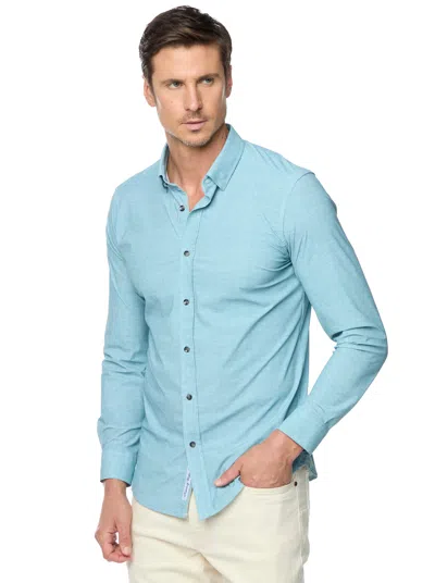 Robert Graham Renley Tailored Fit Solid Button-up Shirt In Blue