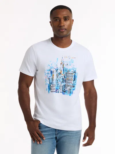 Robert Graham Rg City Short Sleeve T-shirt In White