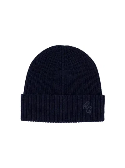 Robert Graham Rg Logo Beanie In Blue