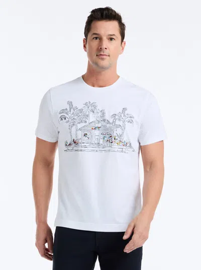 Robert Graham Rg Paradise Short Sleeve T-shirt In White