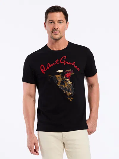 Robert Graham Rg Rodeo Short Sleeve T-shirt In Black