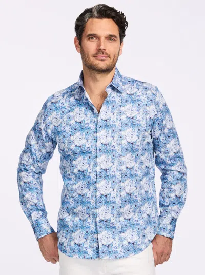 Robert Graham Ripon Long Sleeve Button Down Shirt In Blue