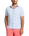 Robert Graham Riptide Short Sleeve Button Down Shirt In Gray