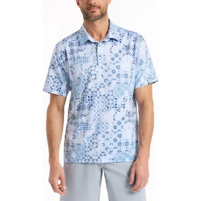 Robert Graham Riverside Knit Polo In Blue