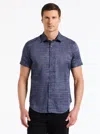Robert Graham Roth Short Sleeve Button Down Shirt In Purple