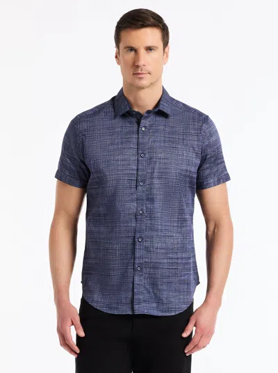 Robert Graham Roth Short Sleeve Button Down Shirt In Purple