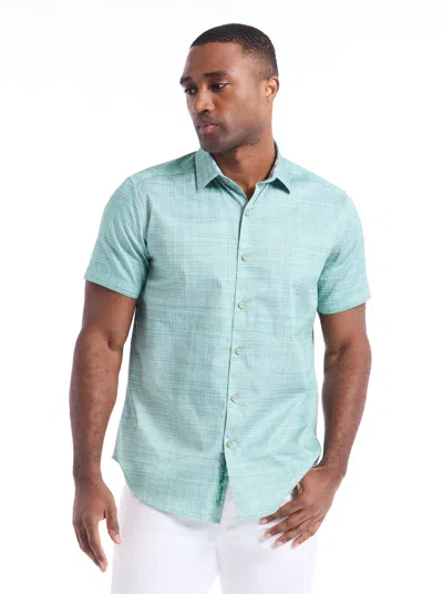 Robert Graham Roth Short Sleeve Button Down Shirt In Blue