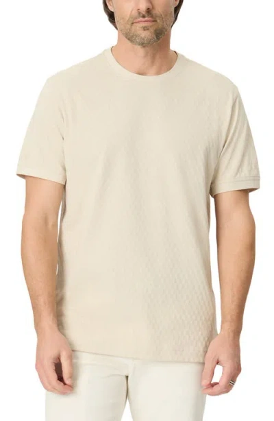 Robert Graham Rowsley Diamond Stitch Cotton T-shirt In Brown