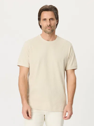 Robert Graham Rowsley Short Sleeve Knit T-shirt In Neutral
