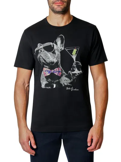 Robert Graham Rubin Short Sleeve T-shirt In Black