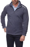 Robert Graham Rufino Quarter Zip Pullover Sweater In Indigo