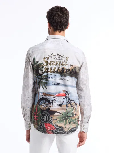 Robert Graham Sand Cruiser Long Sleeve Button Down Shirt In Gray