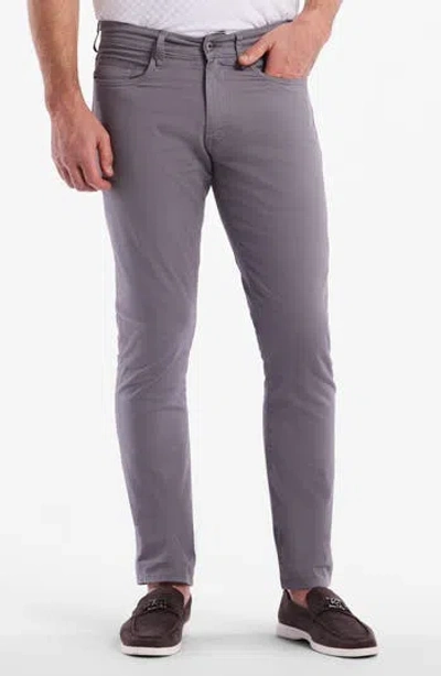 Robert Graham Sayer Stretch Cotton Pants In Grey