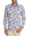 Robert Graham Sea Bloom Floral Stretch Cotton Button-up Shirt In Multi