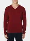 Robert Graham Selby Long Sleeve Knit Sweater In Burgundy
