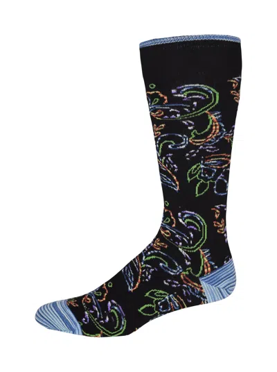 Robert Graham Shadbush Socks In Black