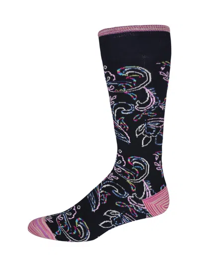 Robert Graham Shadbush Socks In Black