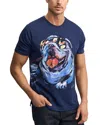 Robert Graham Shades Of Graham Bulldog Cotton Graphic T-shirt In Navy