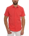 Robert Graham Shark Bite 2 Cotton Stretch Seersucker Classic Fit Button Down Shirt In Coral