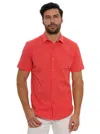 Robert Graham Shark Bite 2 Cotton Stretch Seersucker Classic Fit Button Down Shirt In Coral