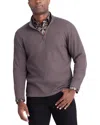 Robert Graham Shepton Quarter Zip Knit Pullover In Gray
