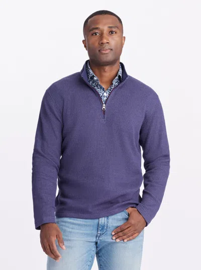 Robert Graham Shepton Long Sleeve Knit Shirt In Blue