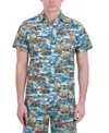 Robert Graham Short Sleeve Button Down Shirt In Blue