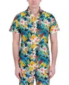Robert Graham Short Sleeve Button Down Shirt In Gold