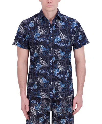 Robert Graham Short Sleeve Button Down Shirt In Gold